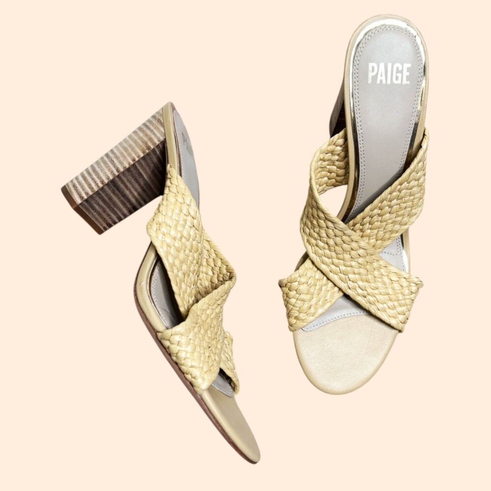 PAIGE Nova Raffia Sandals